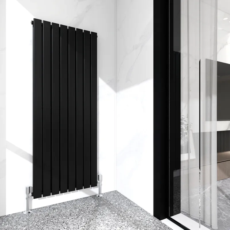 Mcc Direct Designer Flat Panel Double Radiator 1600x544 Black Black 1600x544
