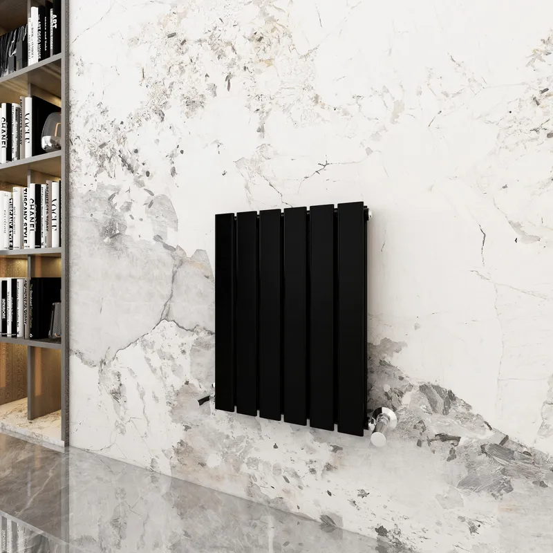 Mcc Direct Designer Flat Panel Double Radiator 600x408mm Black Size: 600x408 Black 600x408