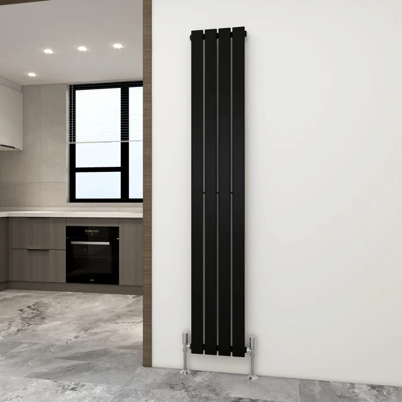 Mcc Direct Designer Flat Panel Single Radiator 1800x272mm Black Size: 1800x272 Black 1800x272