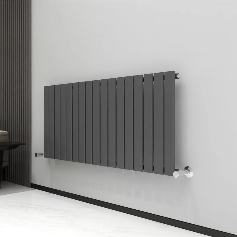 Mcc Direct Designer Single Flat Panel Column Radiator 600 x 1156 mm Anthracite in Grey Size: 600x1156 Grey 600x1156