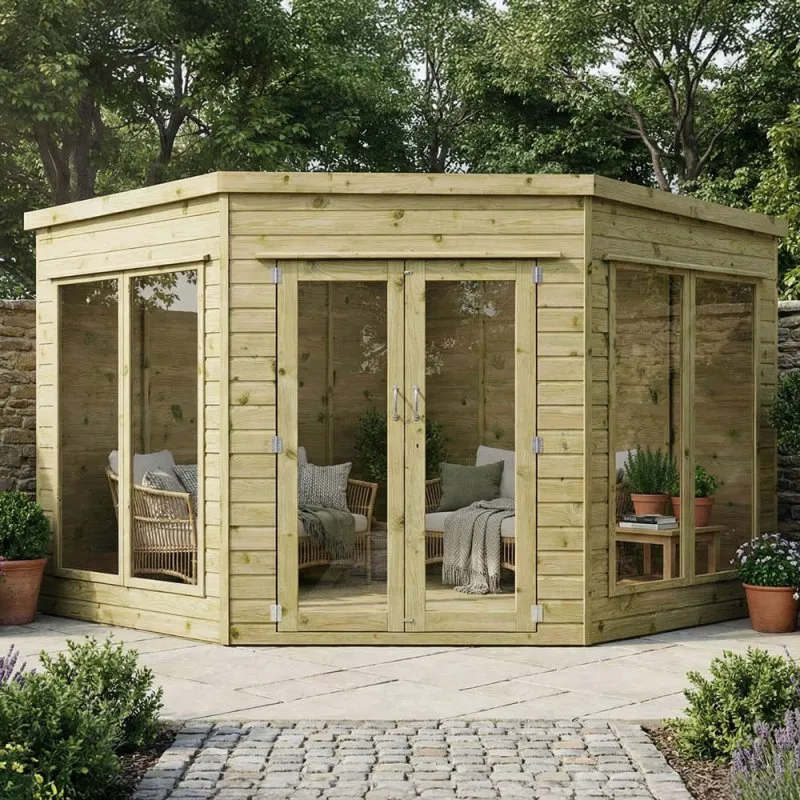 Mercia Premium Corner Summerhouse 9x9