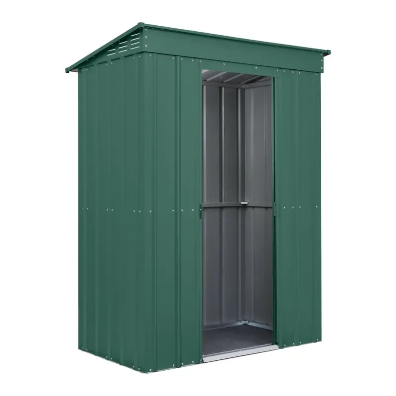Mercia 5x3 Globel Pent Metal Shed in Green