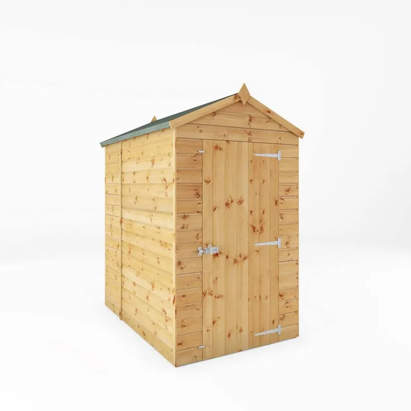 Mercia Shiplap Apex Shed 6x4 - Windowless