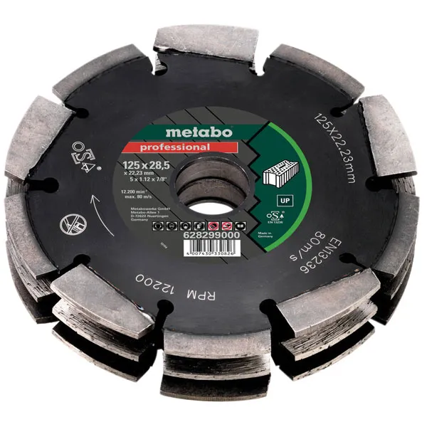 Metabo - 125mmx28.5x22mm Diamond Blade for MFE40 Wall Chaser