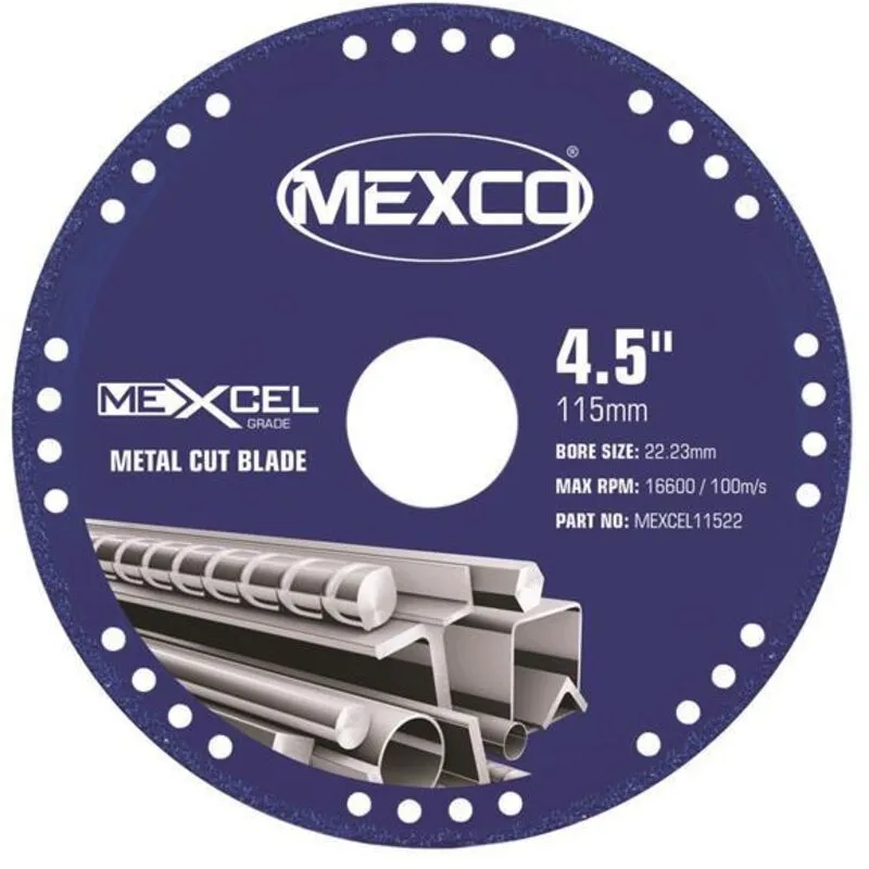 Mexcel - mexco 11522 xcel Grade Metal Cut Diamond Blade 115 x 22mm MEXMEXL115