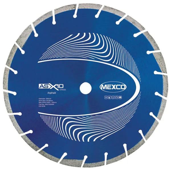 Mexco ASX1035020 Asphalt X10 Grade Diamond Blade 350 x 20mm MEXASX10350