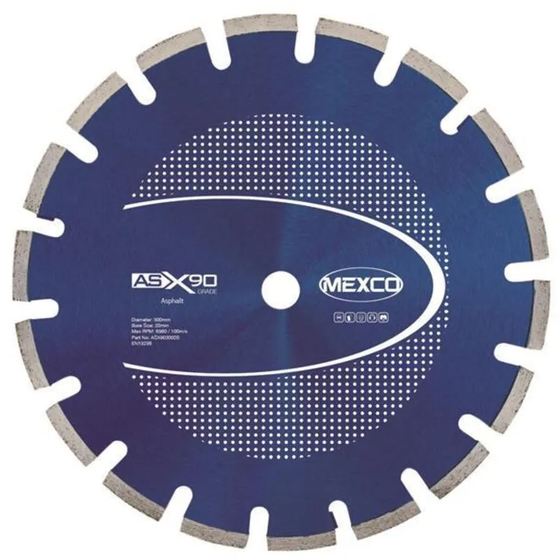 Mexco ASX9030020 Asphalt X90 Grade Diamond Blade 300 x 20mm