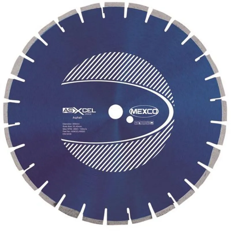 Mexco ASXCEL40025 Asphalt Xcel Grade Diamond Blade 400 x 25.4mm
