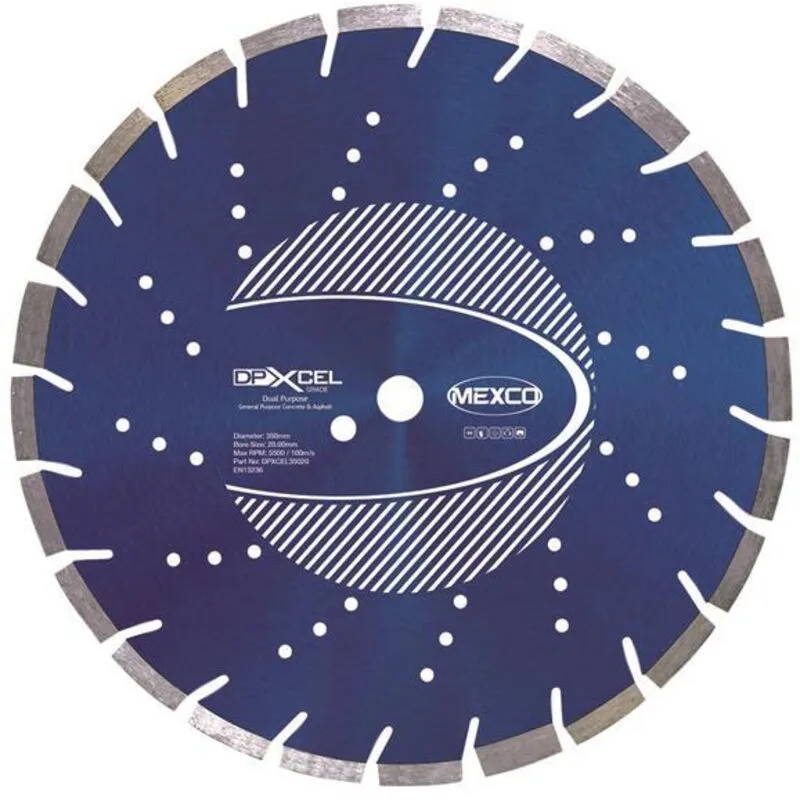 Mexco DPXCEL35020 Xcel Grade Dual Purpose Diamond Blade 350 x 20mm MEXDPXL35020