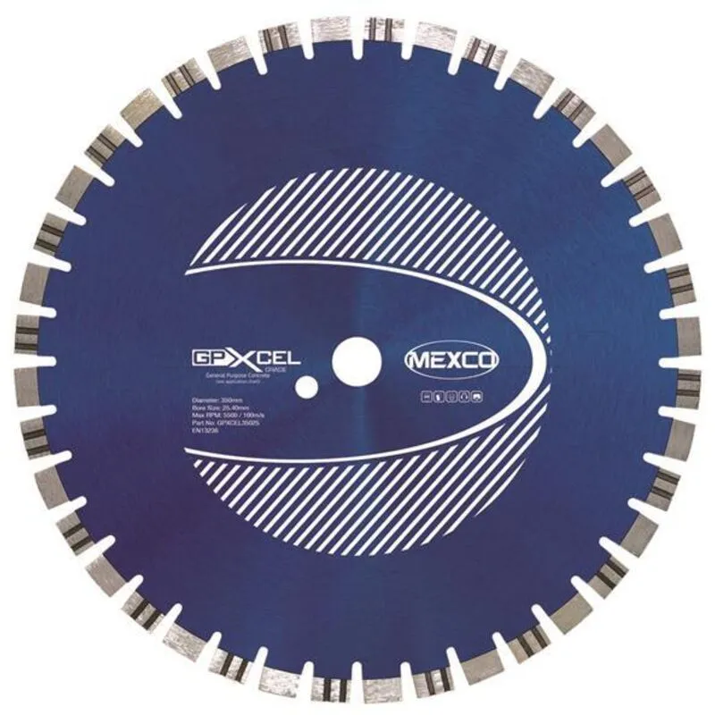 Mexco GPXCEL35025 Xcel Grade Concrete Diamond Blade 350 x 25.4mm MEXGPXL35025