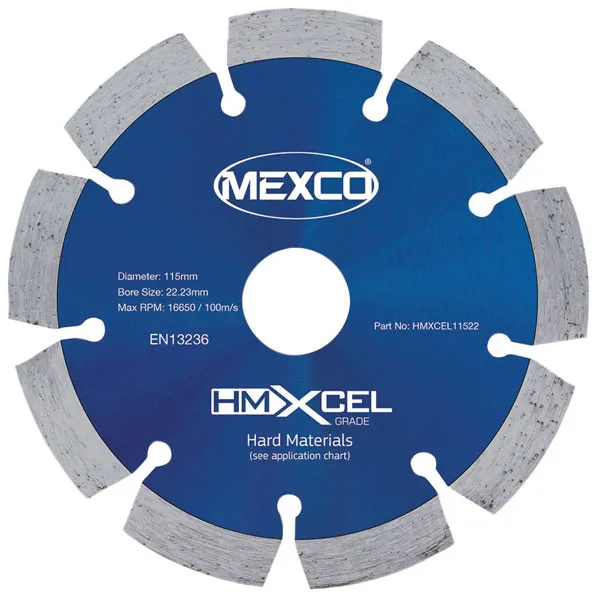 Mexco HMXCEL30020 Xcel Grade Hard Materials Diamond Blade 300 x 20mm