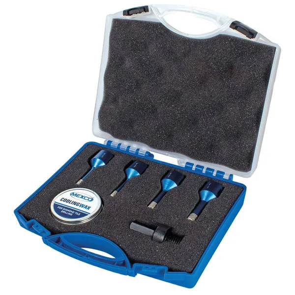 Mexco TDXCELKIT4 Xcel Grade Diamond Tile Drill Bit Set (6-10mm)