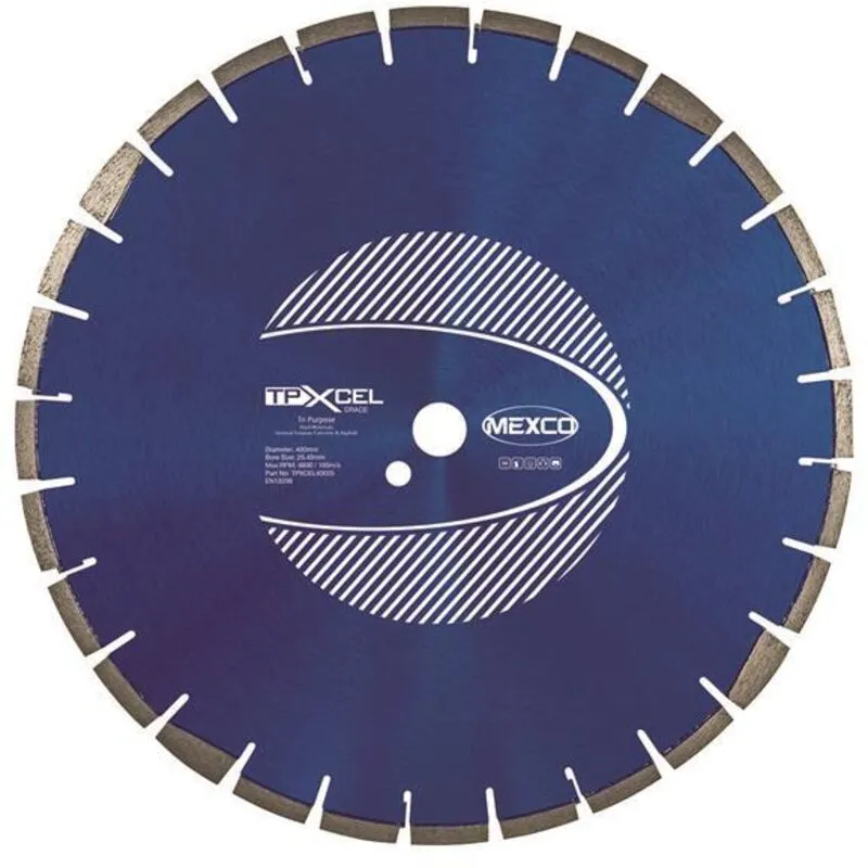 Mexco TPXCEL40025 Xcel Grade Tri-Purpose Diamond Blade 400 x 25.4mm MEXTPXL4005