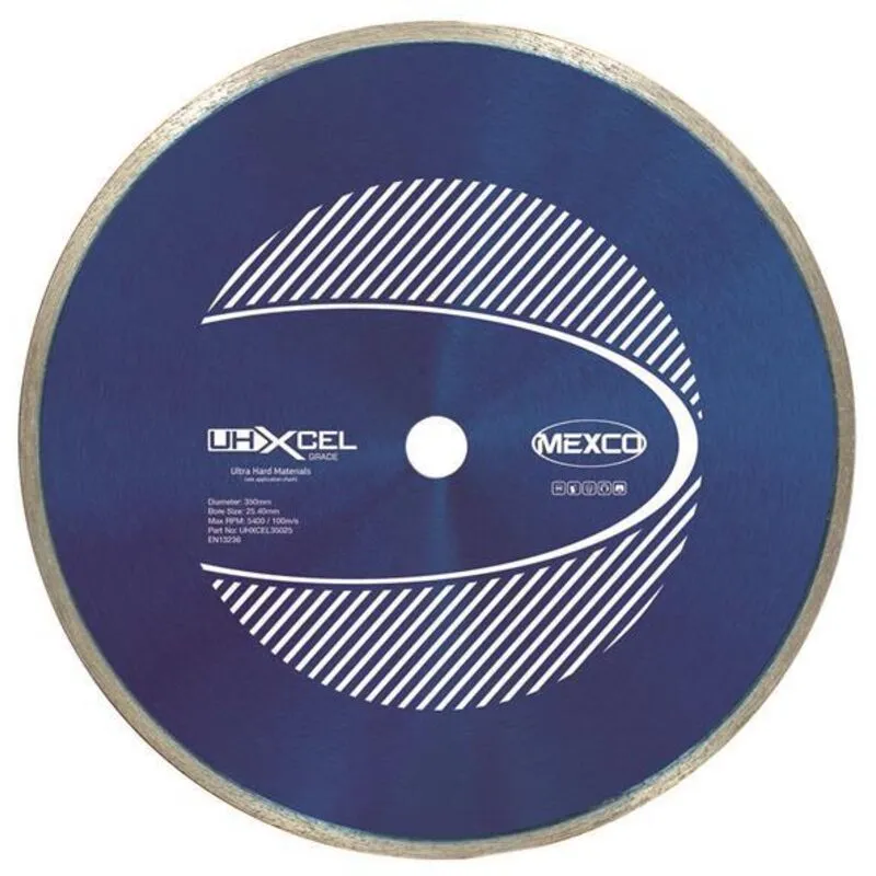 Mexco UHXCEL35025 Uhxcel Ultra Hard Materials Diamond Blade 350 x 25.4mm MEXUHXL35025