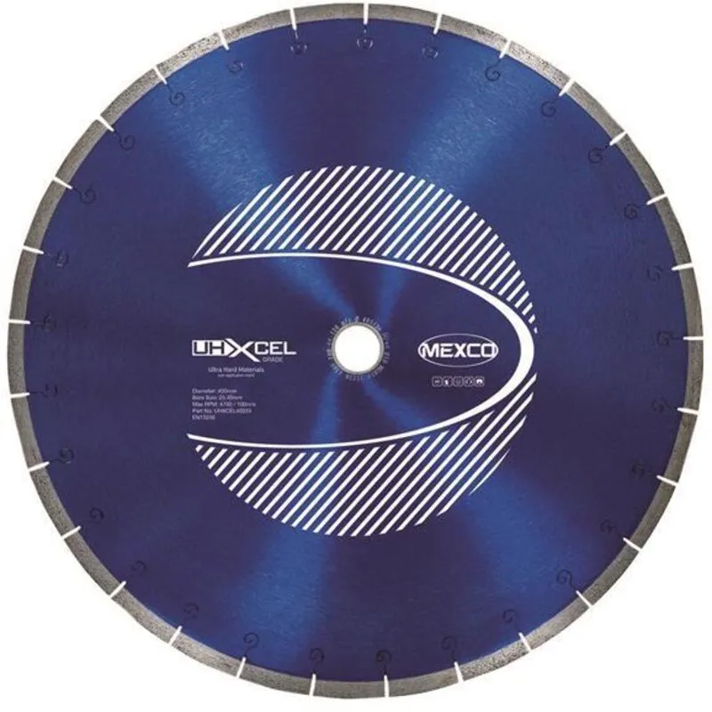 Mexco UHXCEL40025 Uhxcel Ultra Hard Materials Diamond Blade 400 x 25.4mm