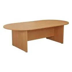 Mezzo 1800 D-End Meeting Table - Beech Ref TK1810DEBE2