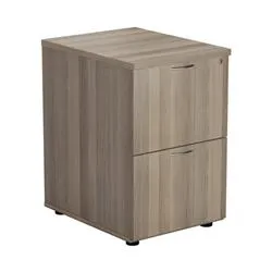 Mezzo 2 Drawer Filing Cabinet - Grey Oak - TES2FCGO