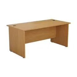 Mezzo Panel 1800 Rectangular Panel Workstation - Oak - PAN1880RECNO