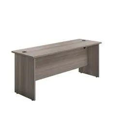 Mezzo Panel 1800 X 600 Rectangular Workstation Grey Oak - PAN1860RECGO
