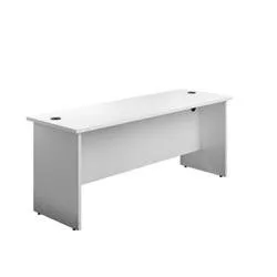 Mezzo Panel 1800 X 600 Rectangular Workstation - White - PAN1860RECWH