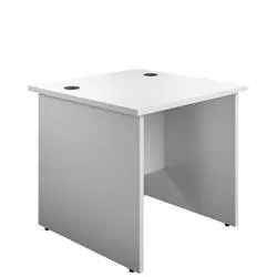 Mezzo Panel 800 X 800 Rectangular Workstation - White - PAN8080RECWH