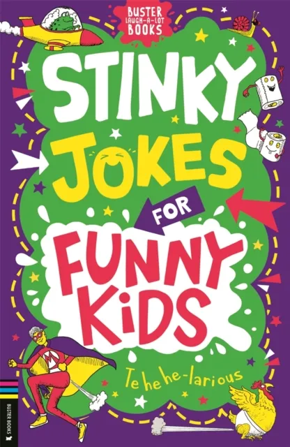 Caroline Rowlands Stinky Jokes for Funny Kids Paperback Book Multicolor
