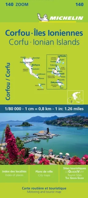 Michelin Editions des Voyages Corfu & The Ionian Islands - Michelin Zoom Map 140 : Maps