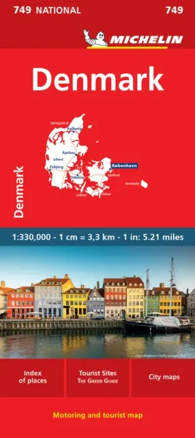 Michelin Editions des Voyages Denmark - Michelin National Map 749 : Map