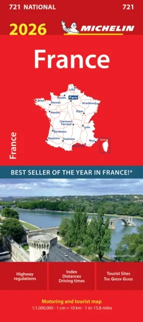 Michelin Editions des Voyages France 2026 - Michelin National Map 721