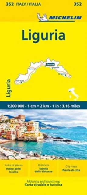 Michelin Editions des Voyages Liguria - Michelin Local Map 352