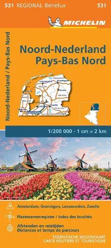 Netherlands North - Michelin Regional Map 531