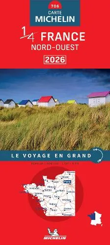Northwestern France 2026 - Michelin National Map 706