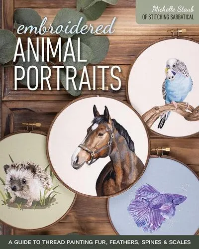 Michelle Staub Embroidered Animal Portraits