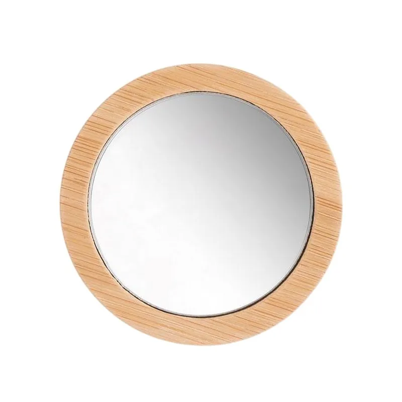 MidOcean Malay Bamboo Hand Mirror in Cream Cream