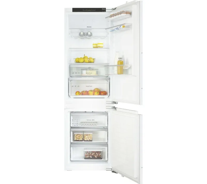 Miele Active Kdn 7724 E Integrated Fridge Freezer - Fixed Hinge, White