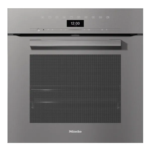 Miele H7464BPGRGR VitroLine Pyrolytic Built In Single Oven - Graphite