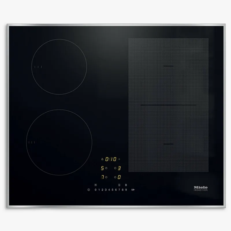 Miele KM7464FR 62cm Four Zone PowerFlex Induction Hob - Stainless Steel