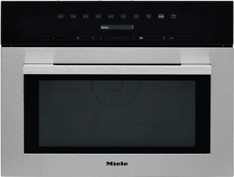 Miele M7140TC 46 Litre 45cm High, Built In Standard Microwave Oven - Clean Steel, Stainless Steel