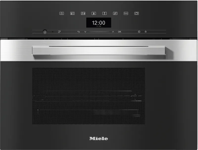 Miele Pureline DG7440 Clean Steel Built-In Compact Steam Combination Oven