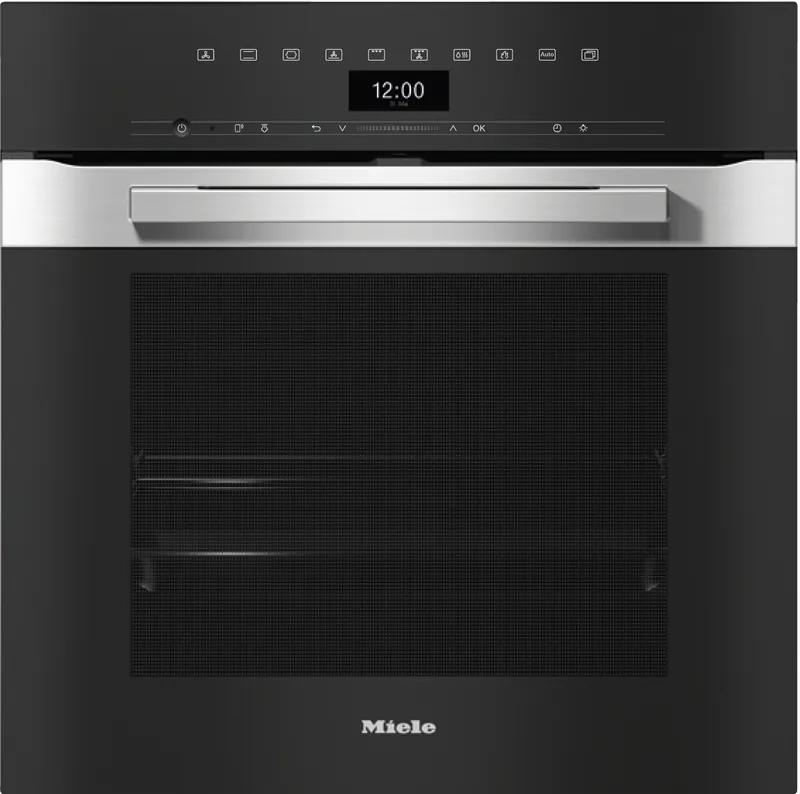 Miele PureLine H7464BP-Clst Clean Steel Built-In Pyrolytic Single Oven