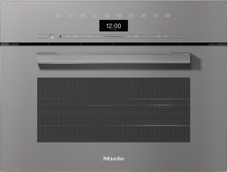 Miele VitroLine DGC7440HCPRO-Grgr Graphite Grey Built-In Compact Steam Combination Oven