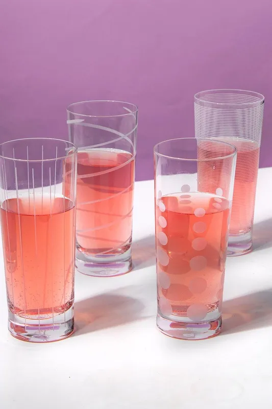 Mikasa Cheers Set Of 4 High Ball Glasses