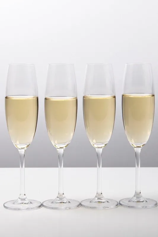 Mikasa Julie Set Of 4 8Oz Flute Glasses in Clear Clear