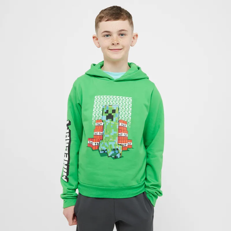 Kids' Minecraft Hoodie Green