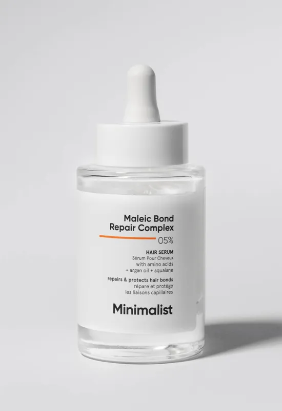 Minimalist Maleic Bond Repair Complex 05% Hair Serum in Clear Size: 50ml - Clear - Size: 50ml