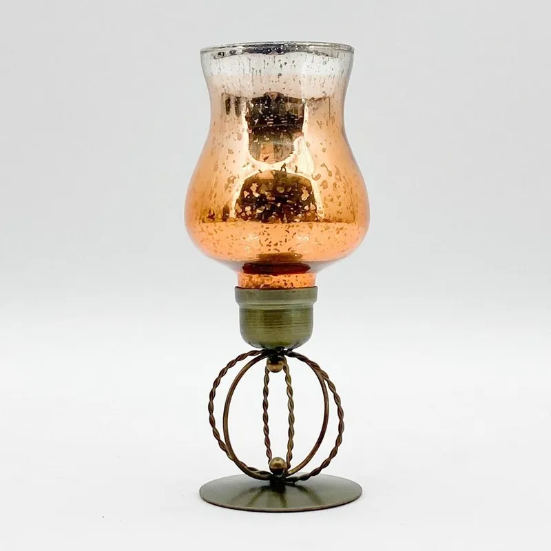 Minster 10 Inch Candle Holder - L14 x W14 x H31 cm - Gold Size: 1 Pack Gold 1 Pack