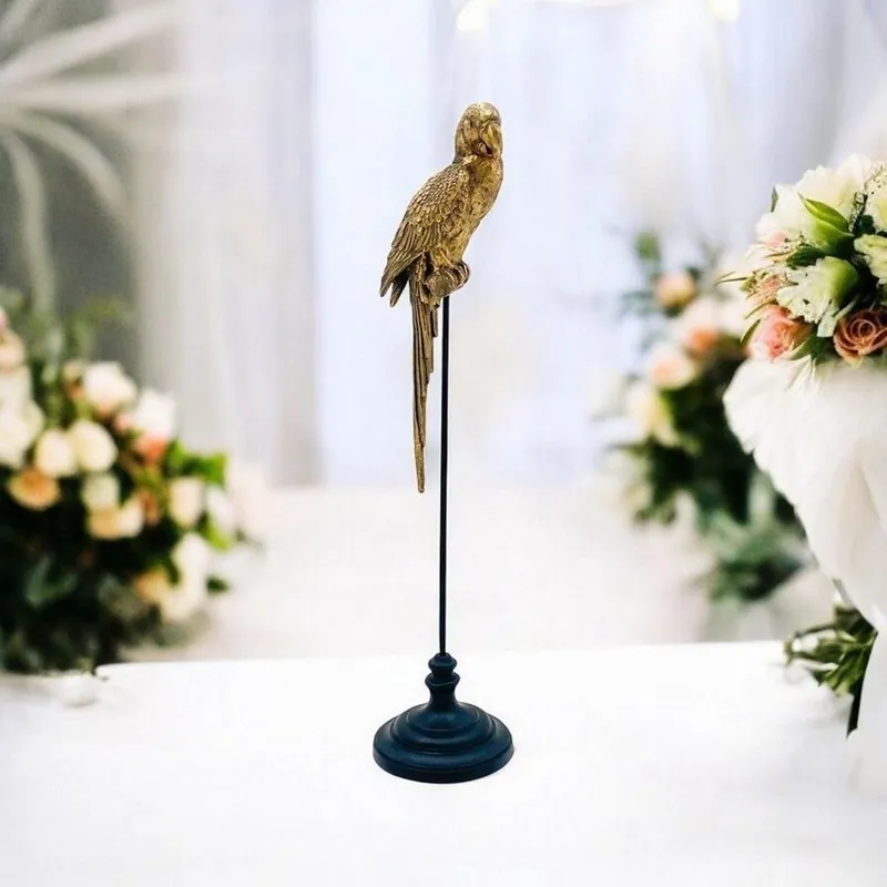 Decorative Parrot Ornament - L23 x W23 x H98 cm