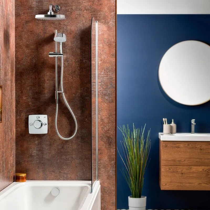 Mira Showers - Mira Evoco Bath Filler & Dual Thermostatic Mixer Shower - Chrome 1.1967.009