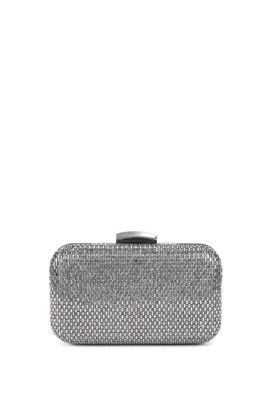 Miss KG Women's 'Fleur Box' Bag in Silver Silver One Size