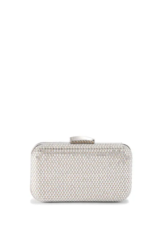 Miss KG Women's 'Fleur Box' Bag in Silver Silver female